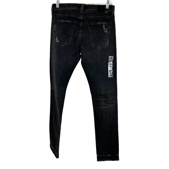 AG Adriano Goldschmied NWOT The Tellis Modern Slim Gray Distressed Men's 30R - Picture 4 of 11